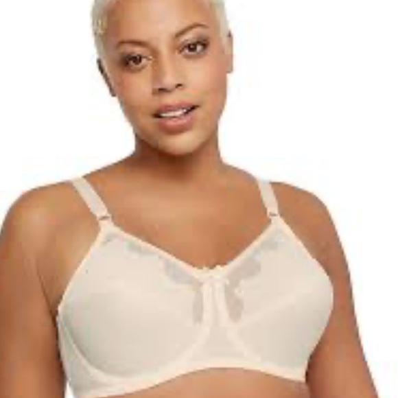 Bali Other - 3/$20 Bali 42DD flower full figure underwire Bra 0180 light beige